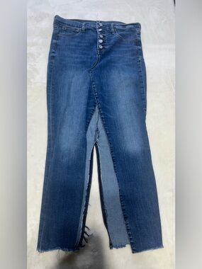 GAP High-Rise Split Front Denim Skirt